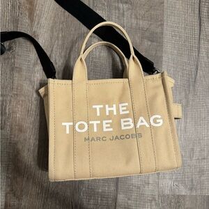 Small Marc Jacobs Tan Canvas Tote Bag